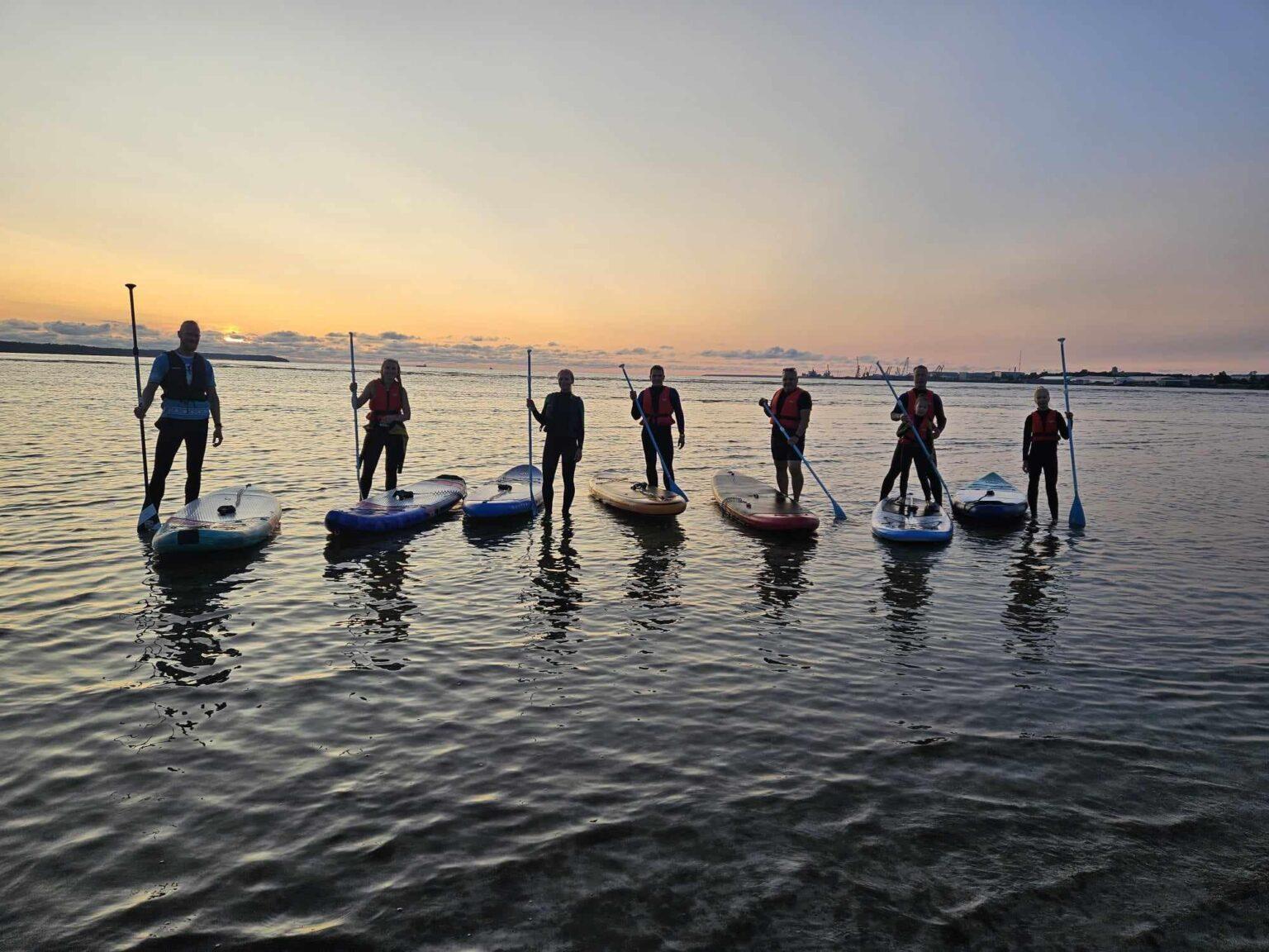 Enne sügishooaega toimus Surftown surfiklubis Volta tiimile päikeseloojangu taustal sup-matk